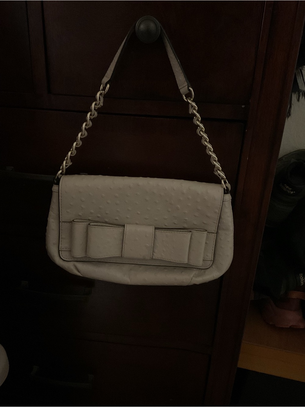 kate spade Cream Bow-Accent Shoulder Bag